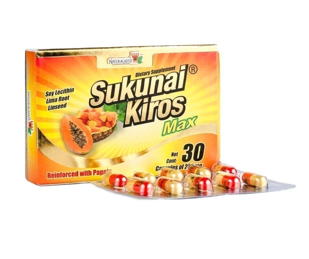 Sukunai Kiros MAX 30 CAPS Original Con Mango Africano Bromelina- 30 DAY