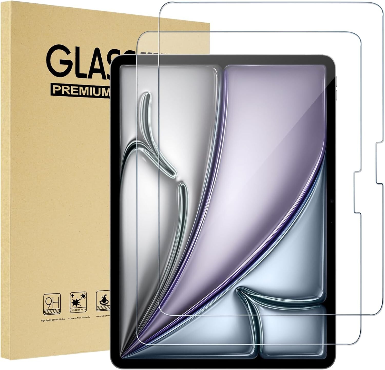 2 PCS For 2026 iPad Air 11-inch (M4/M3/M2) Tempered Glass Screen Protector Saver