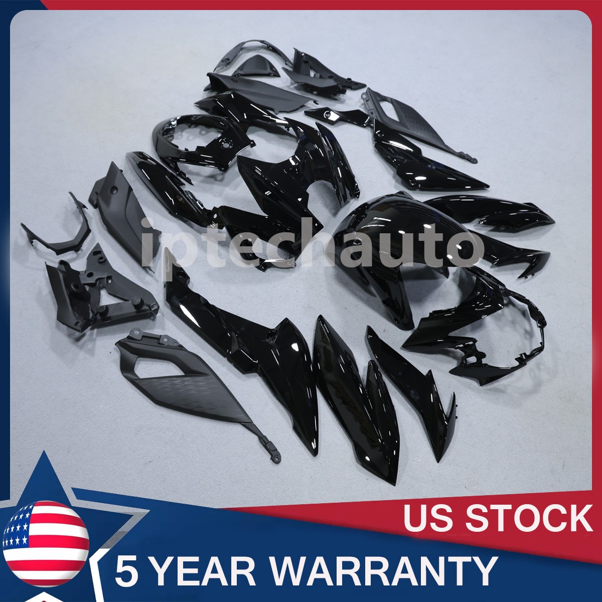 Glossy Vivid Black Fairing Body Kit Bodywork For SUZUKI GSX-S 750 2017-2022 USA