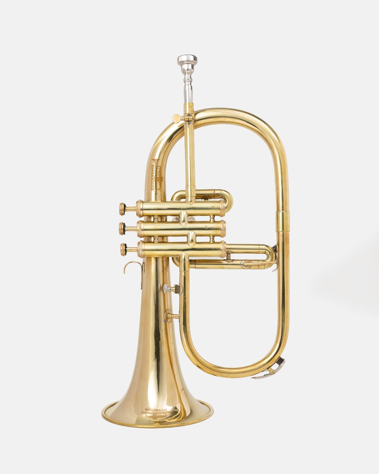 BB FlugelHorn 3 valve Brass With Hard Case and Mouthpiece