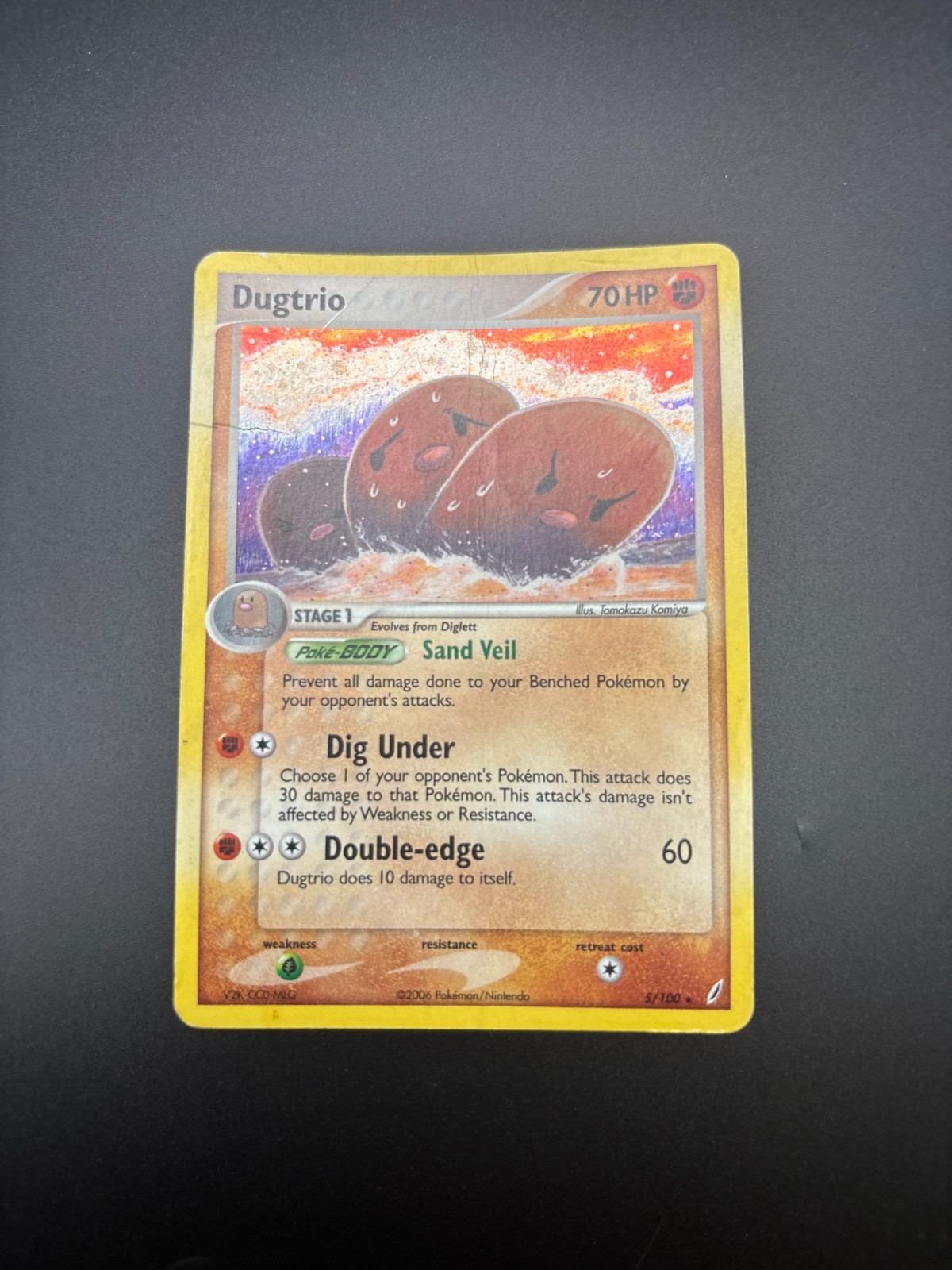 Dugtrio 5/100 EX Crystal Guardians Holo