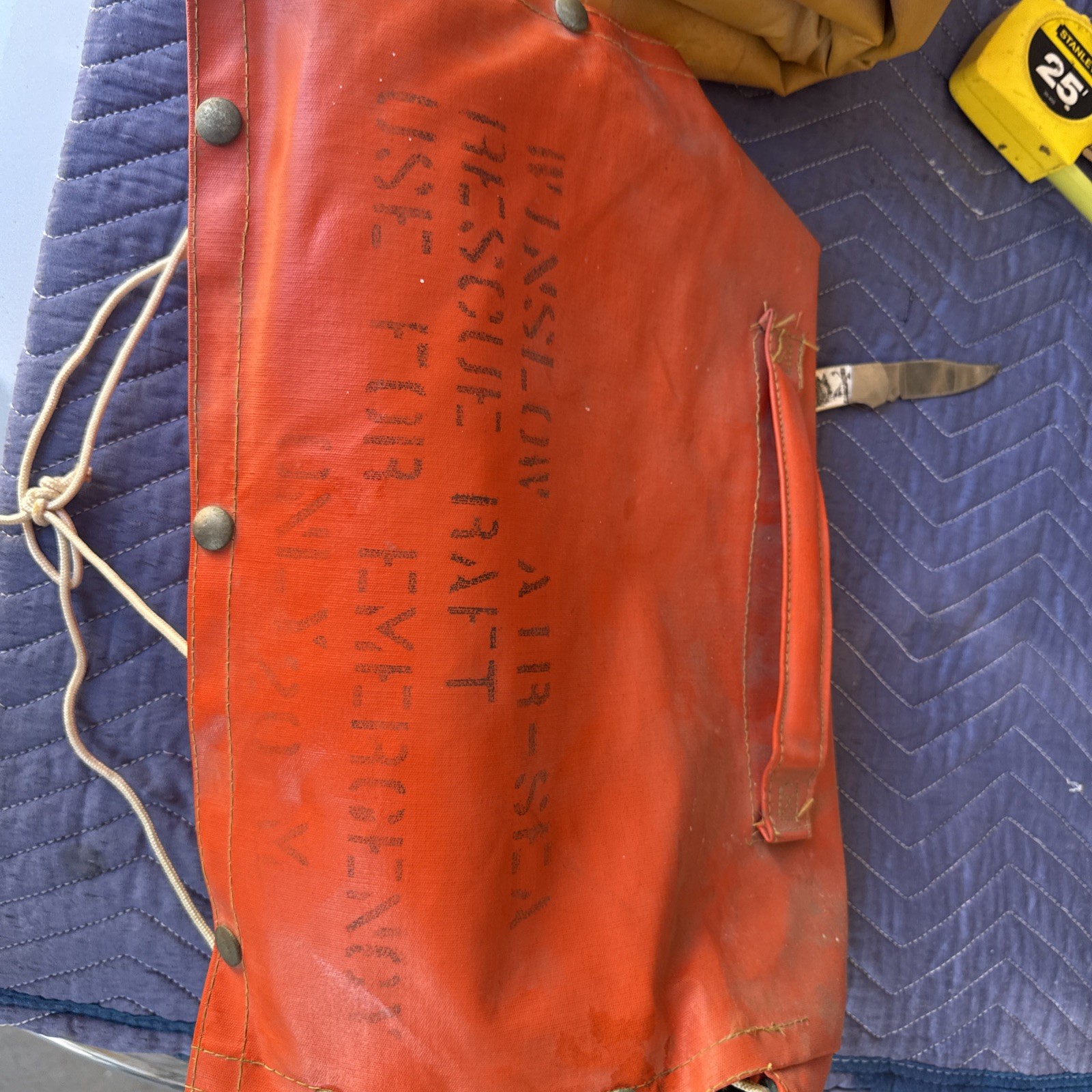 Winslow Air-sea rescue raft 20 m . VINTAGE 