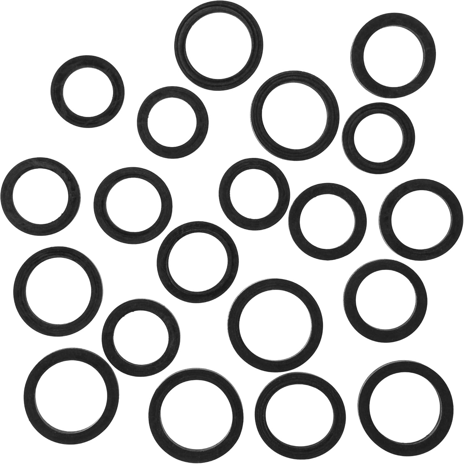 20PCS Mixed Idle Tire Wheel Belt Idler Rubber for Cassette Deck Recorder Tape