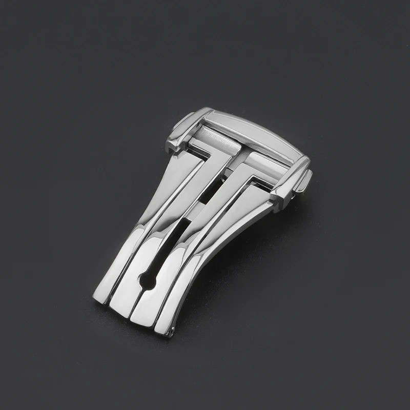 18mm 20mm Stainless Steel Deployment Watch Clasp Single Fold Deployant Buckle