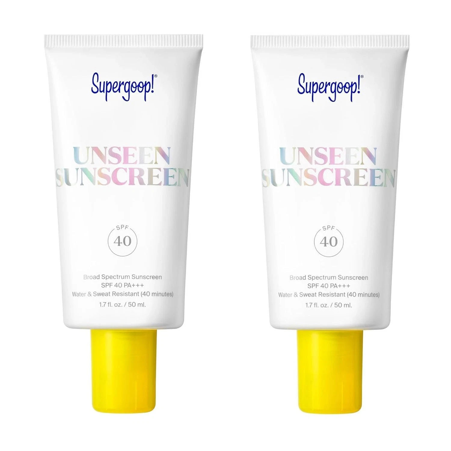 2PACK  Supergoop Unseen Sunscreen - SPF 40-1.7 fl oz - Invisible, FSAT SHI