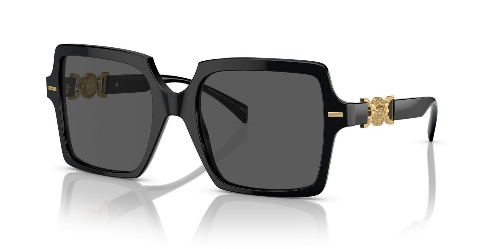 Versace 0VE4441 GB1/87 55mm Woman Sunglasses Black Frame, Dark Grey Lenses Versace 0VE4441 GB1/87 55mm Woman Sunglasses Black Frame, Dark Grey Lenses