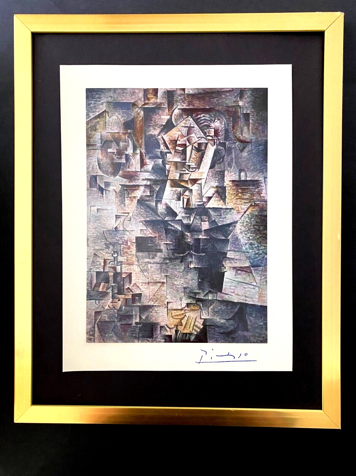 PABLO PICASSO+ ORIGINAL 1953 + SIGNED + HAND TIPPED COLORPLATE + FRAMED PABLO PICASSO+ ORIGINAL 1953 + SIGNED + HAND TIPPED COLORPLATE + FRAMED