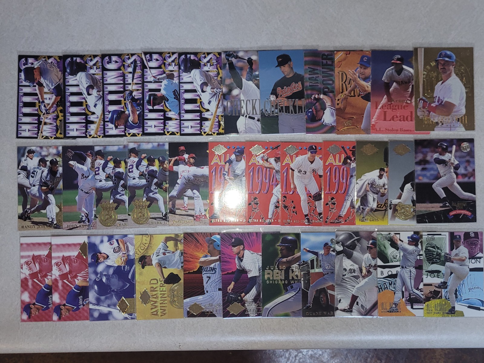 1994 + Fleer Ultra MLB Baseball Insert Lot Gold Medallion 1995 1996 94-95 95-96 1994 + Fleer Ultra MLB Baseball Insert Lot Gold Medallion 1995 1996 94-95 95-96