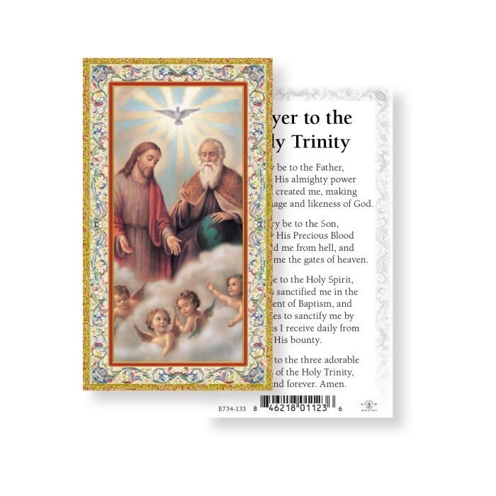 Prayer to Holy Trinity LAMINATED Holy Card (5-pack) with Two Free Bonus Cards Prayer to Holy Trinity LAMINATED Holy Card (5-pack) with Two Free Bonus Cards