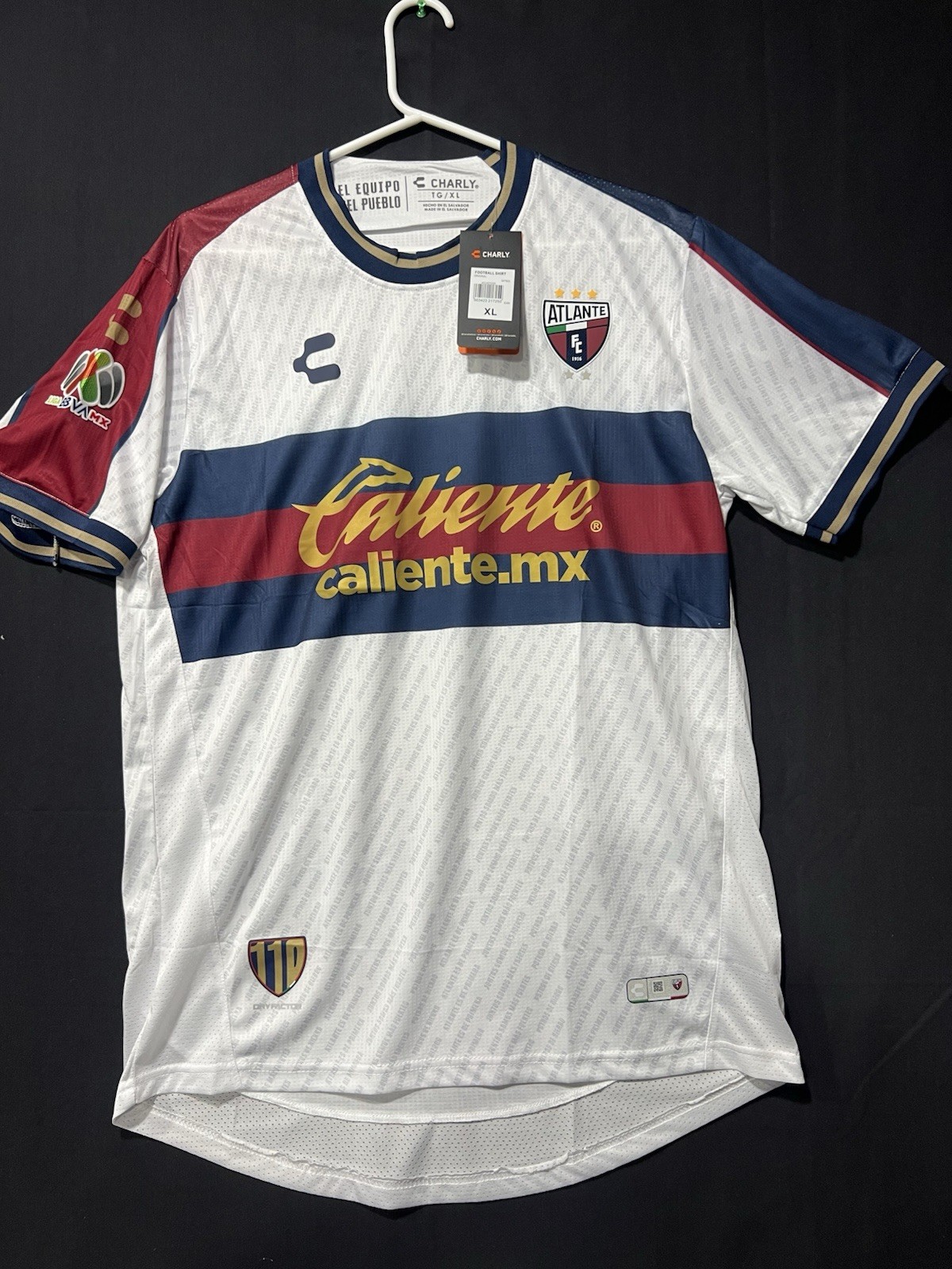 FREE SHIPPING Atlante FC Jersey White/Blue/Red Caliente.mx XL  