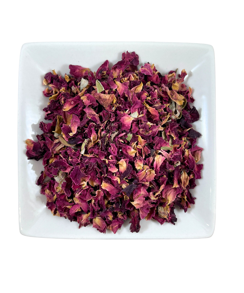 Pink Rose Petals - 100 Pure Non-GMO Rosa Cantina Calming & Skin Herb