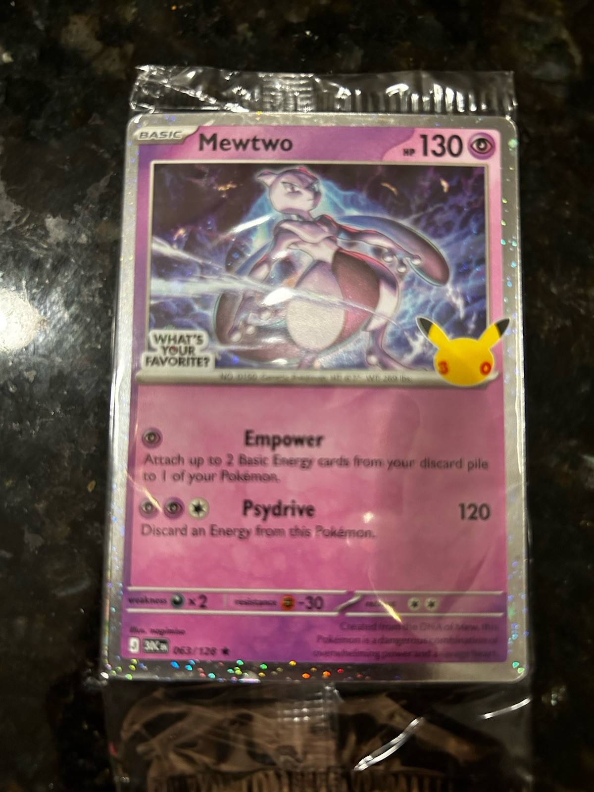 Mewtwo - 063/128 (What's Your Favorite Stamp)