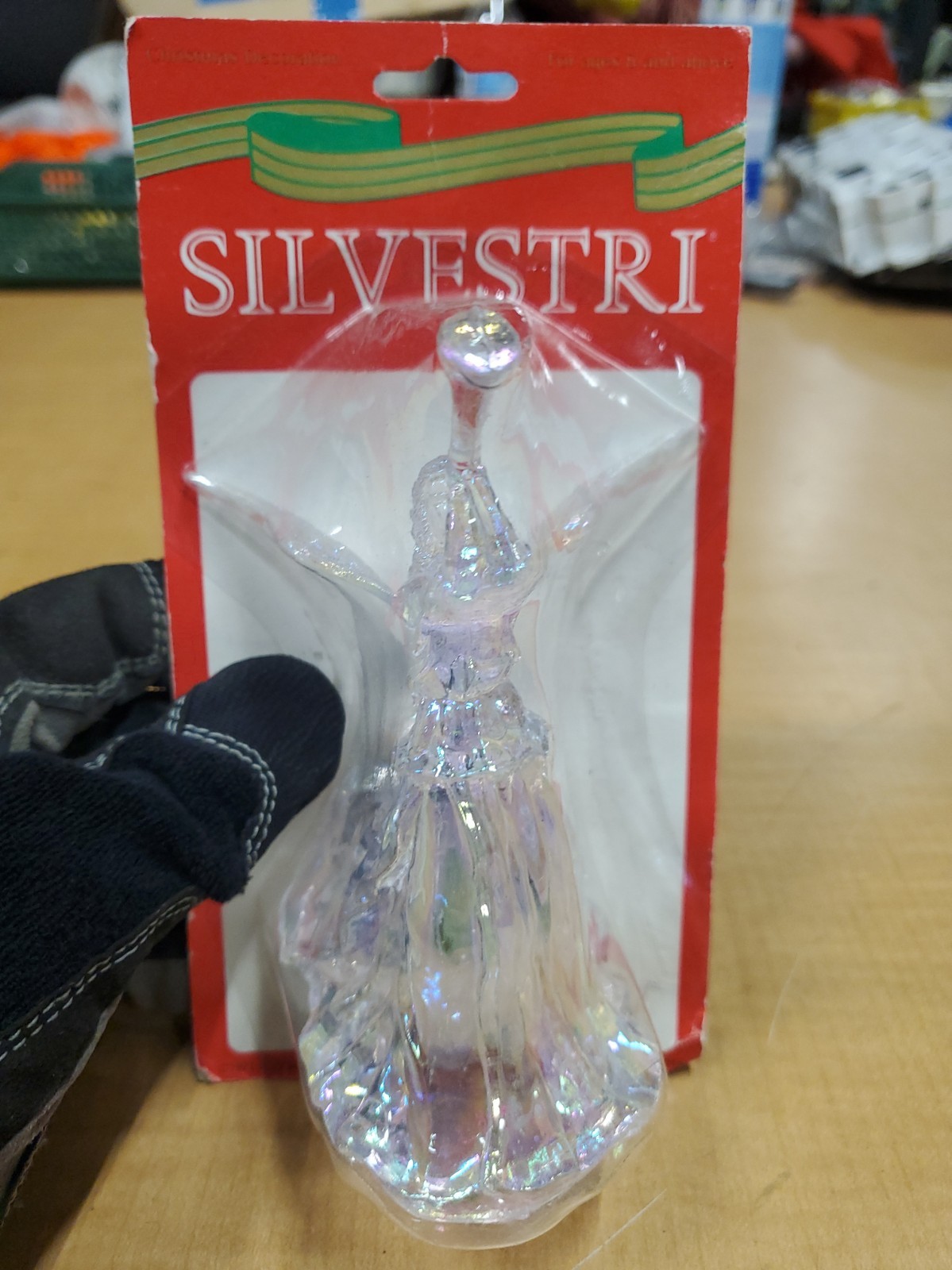 Vintage Silvestri Herald Angel Acrylic Christmas Tree Figurine Vintage Silvestri Herald Angel Acrylic Christmas Tree Figurine