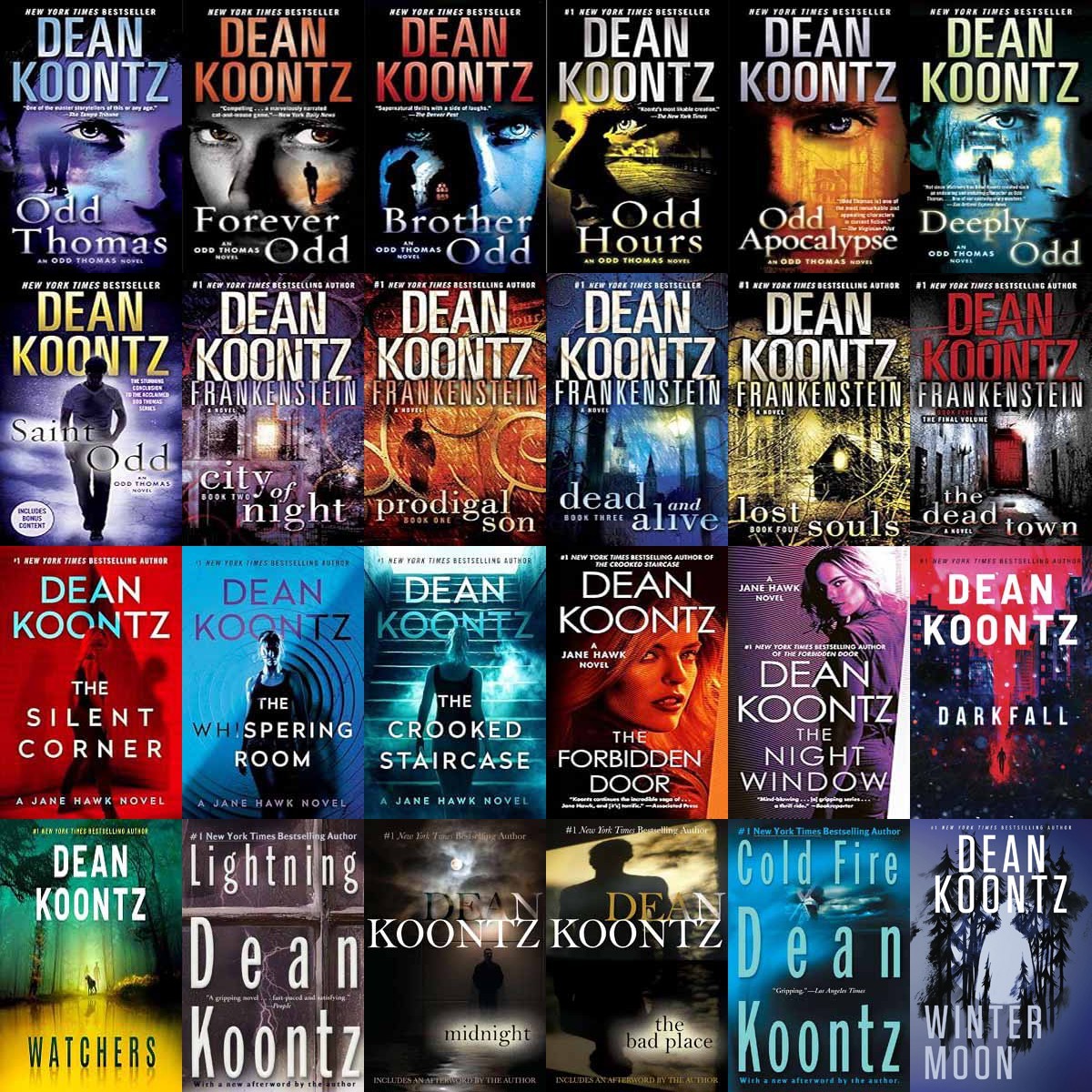 The DEAN KOONTZ COLLECTION - 4 Series Combo & More - 72 MP3 Audiobooks