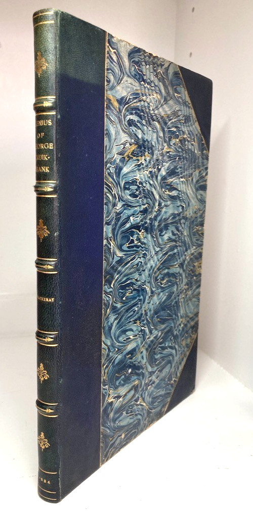 1884 Thackeray George Cruikshank LARGE PAPER India Proof Morocco Leather