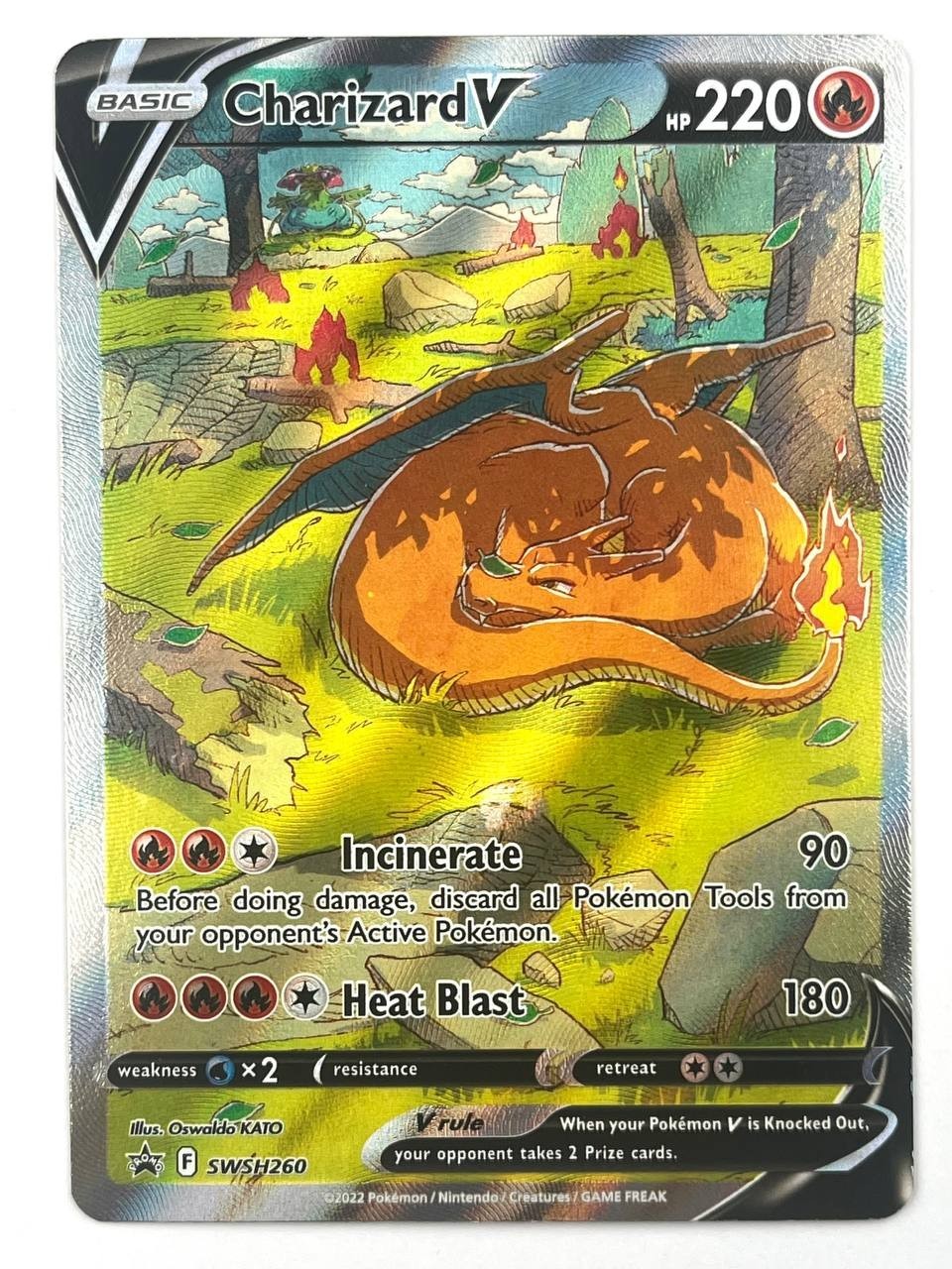Charizard V SWSH260 Sword & Shield Promo Pokémon Card Lightly Played LP Holo