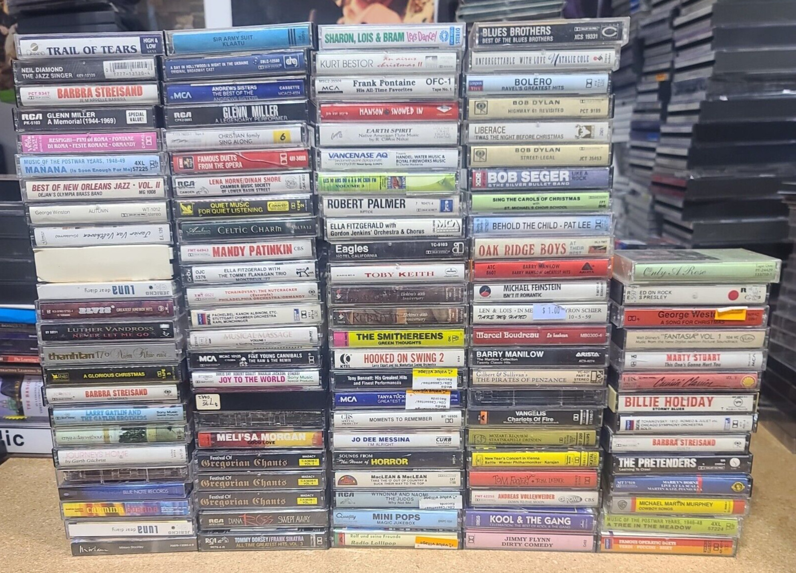 100+ Cassete tapes lot wholesale bulk Various artists assorted rock pop jazz 100+ Cassete tapes lot wholesale bulk Various artists assorted rock pop jazz