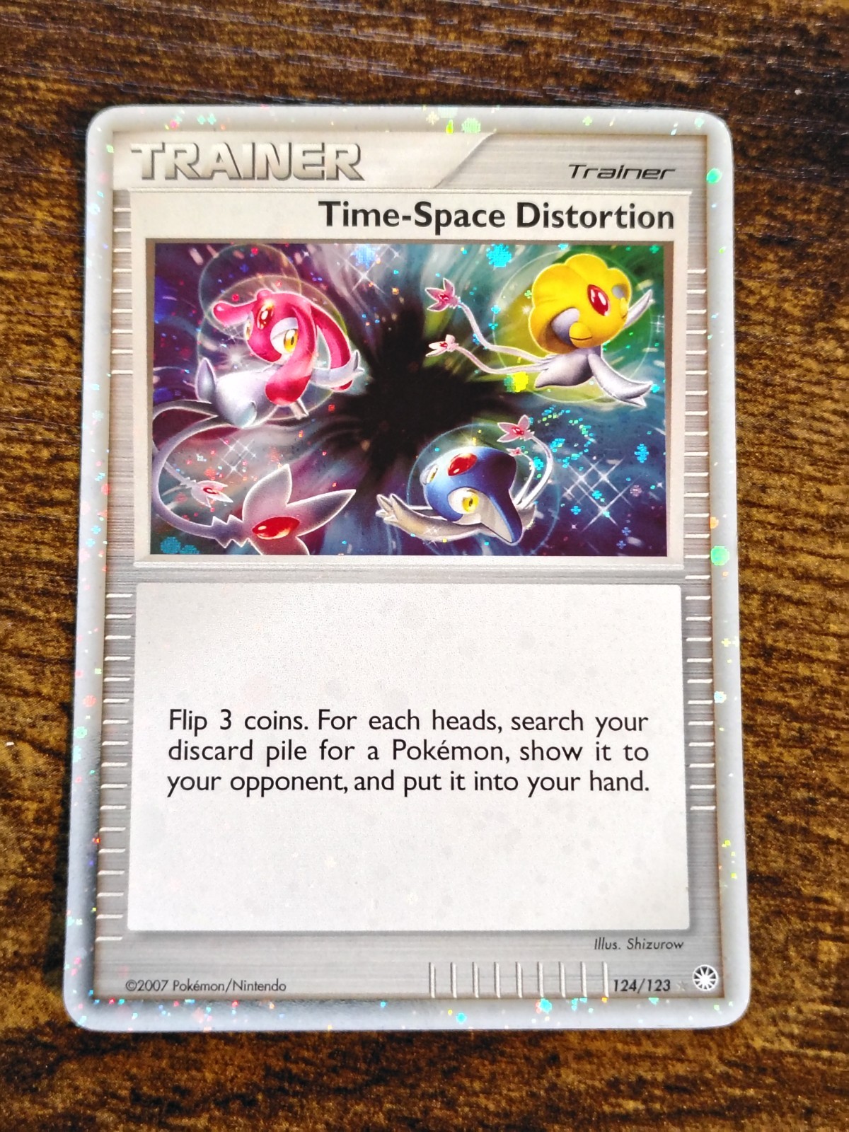 Time-Space Distortion 124/123 Secret Rare Mysterious Treasures Pokemon Holo 2007