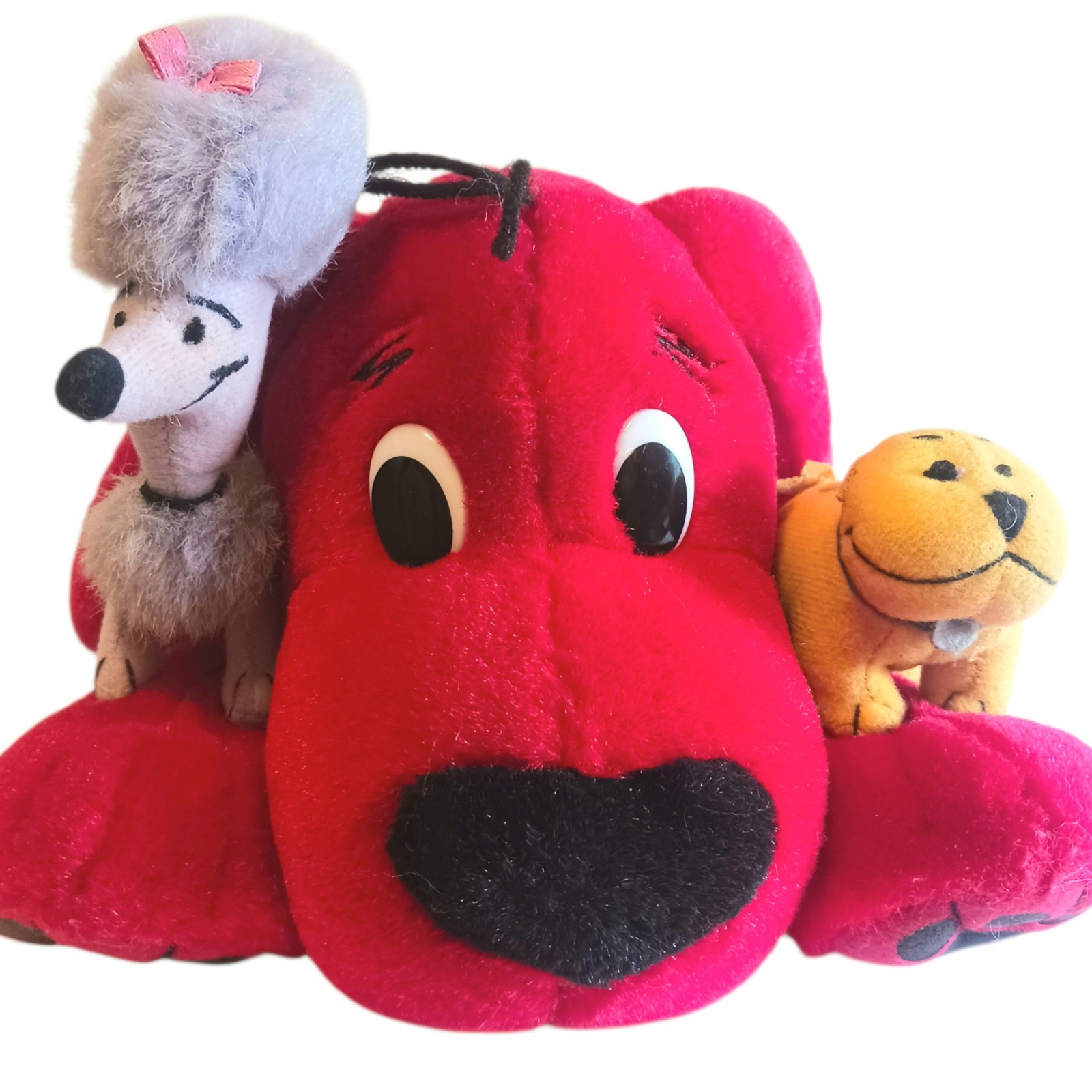 Clifford The Big Red Dog Plush T-Bone & Cleo Vintage 2002 Scholastic 12\ Clifford The Big Red Dog Plush T-Bone & Cleo Vintage 2002 Scholastic 12\