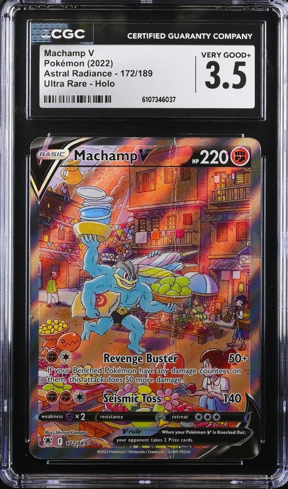 Pokemon 2022 Machamp V #172 Ultra Rare Holo - Astral Radiance - CGC 3.5 π₯πͺ4οΈβ£ Pokemon 2022 Machamp V #172 Ultra Rare Holo - Astral Radiance - CGC 3.5 π₯πͺ4οΈβ£