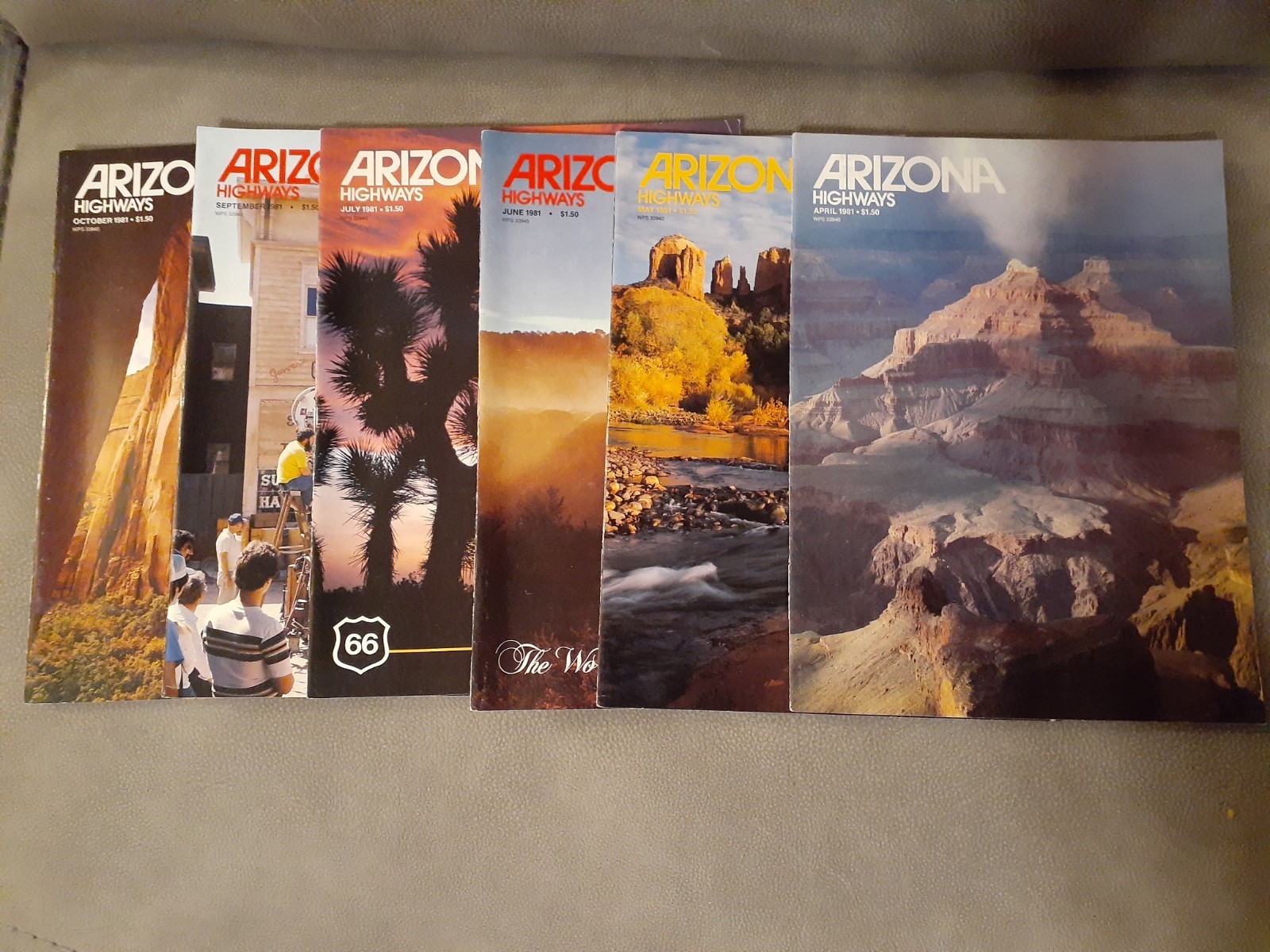 Vintage Arizona Highways Magazine Lot Of 6 1981