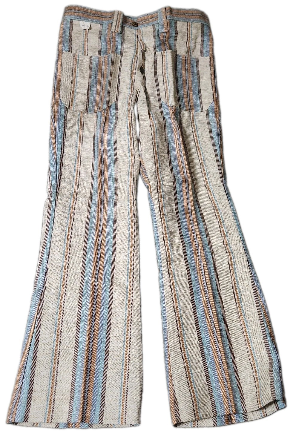 🔥 NWT Vintage 70\'s Farah Pants Caravan Stripes Flare Short USA Size 10 32x29 🔥 NWT Vintage 70\'s Farah Pants Caravan Stripes Flare Short USA Size 10 32x29