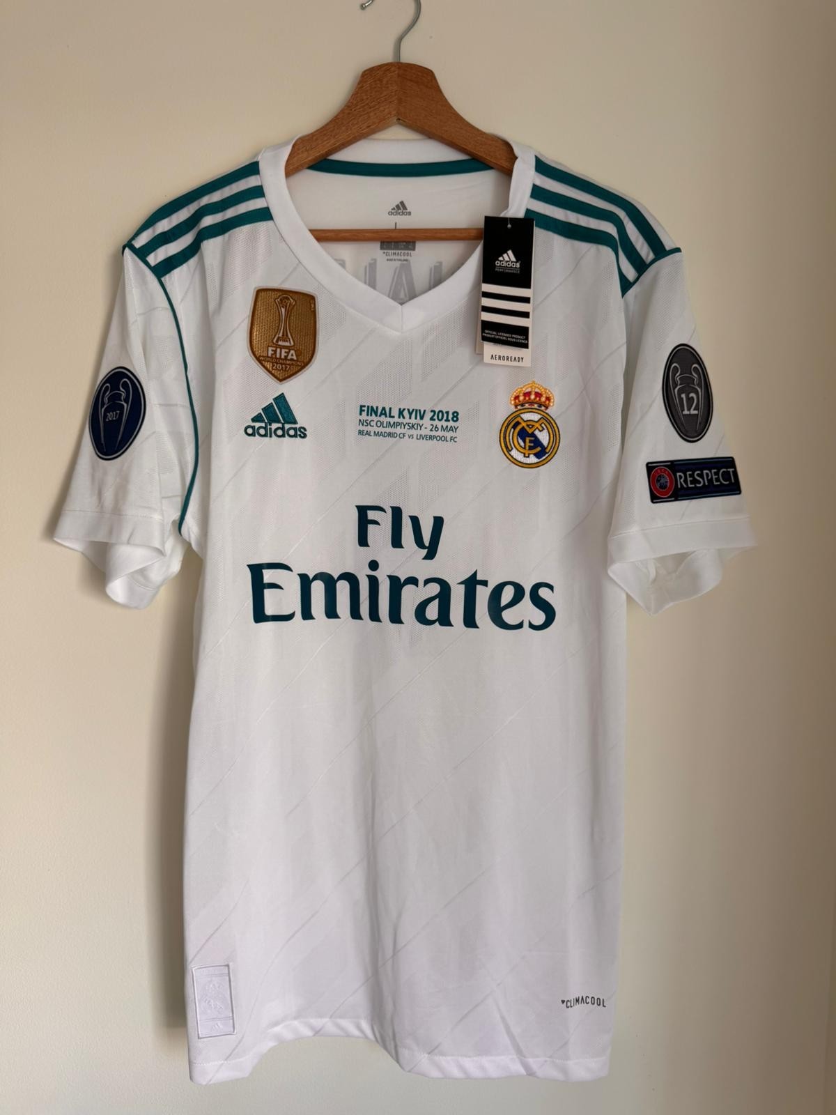 Jersey Retro Real 2018 Champions League Final Madrid Shirt Ramos Vintage