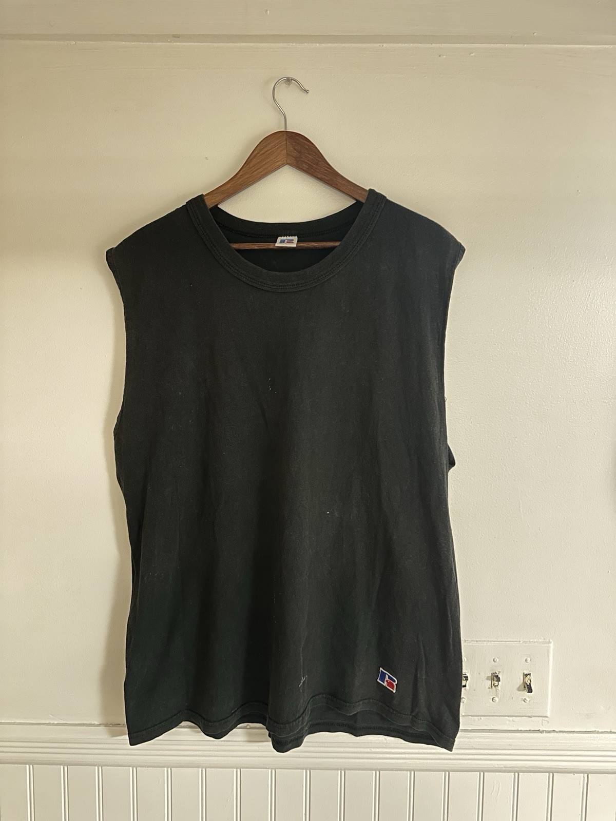 Vintage Russel Made In USA Cut Off T Shirt Sz L Vintage Russel Made In USA Cut Off T Shirt Sz L