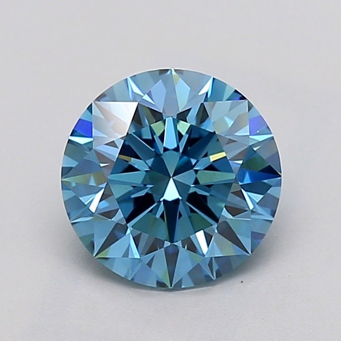 2.23 Ct ROUND Cut Fancy Vivid Blue VVS2 Clarity IGI Certified Lab Grown Diamond