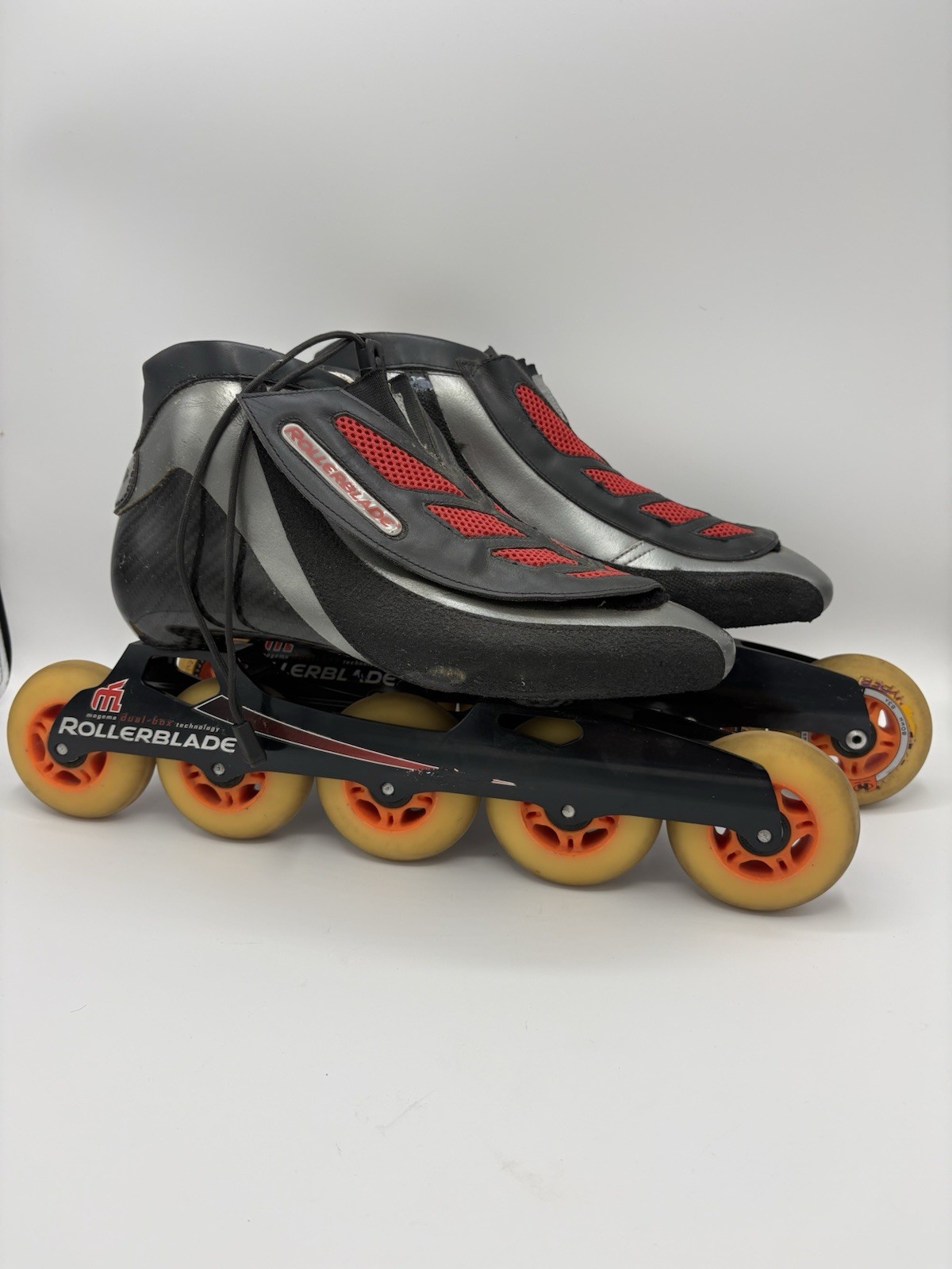 Rollerblade Speed Inline Skates Carbon Boot Mogema Dual Box Frame Hyper US 10