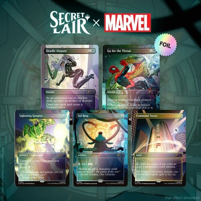 Secret Lair - Secret Lair x Marvel's Spider-Man: Villainous Plots - Rainbow Foil