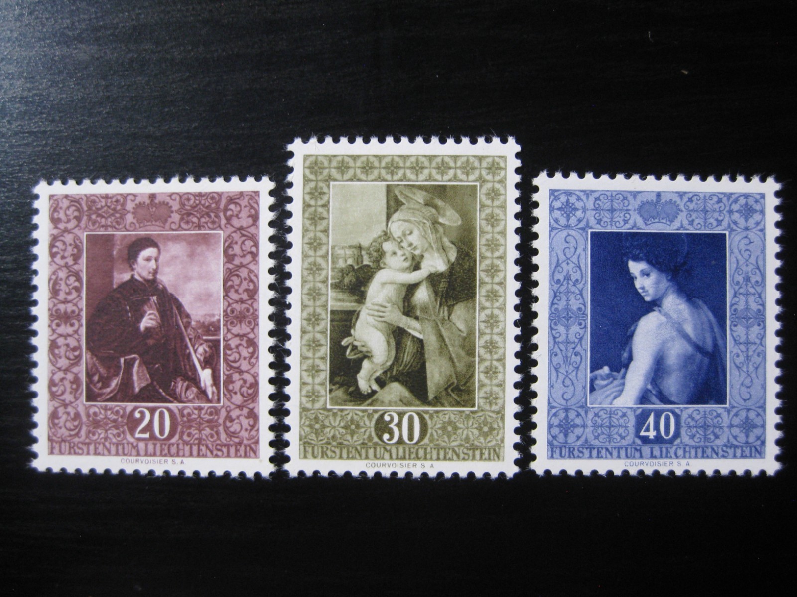 LIECHTENSTEIN Sc. #261-263 scarce mint MNH stamp set CV $80.00