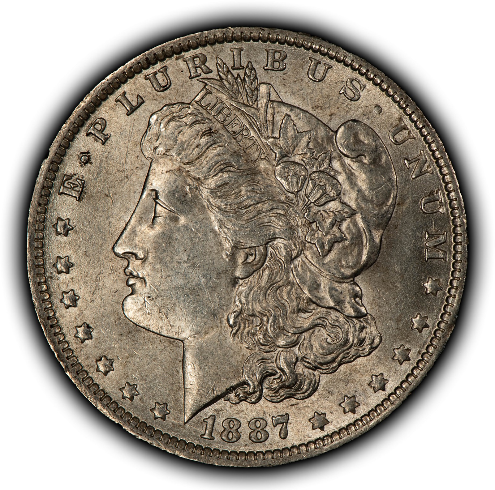 1887-O $1 Morgan Silver Dollar - Luster - Original Semi Key Date - SKU-D7948