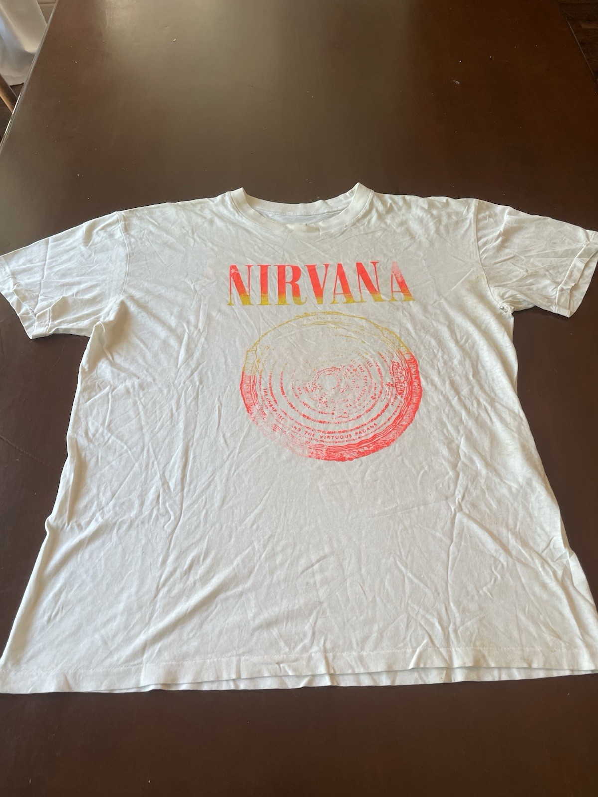 Vintage Nirvana parking lot tee, sub pop