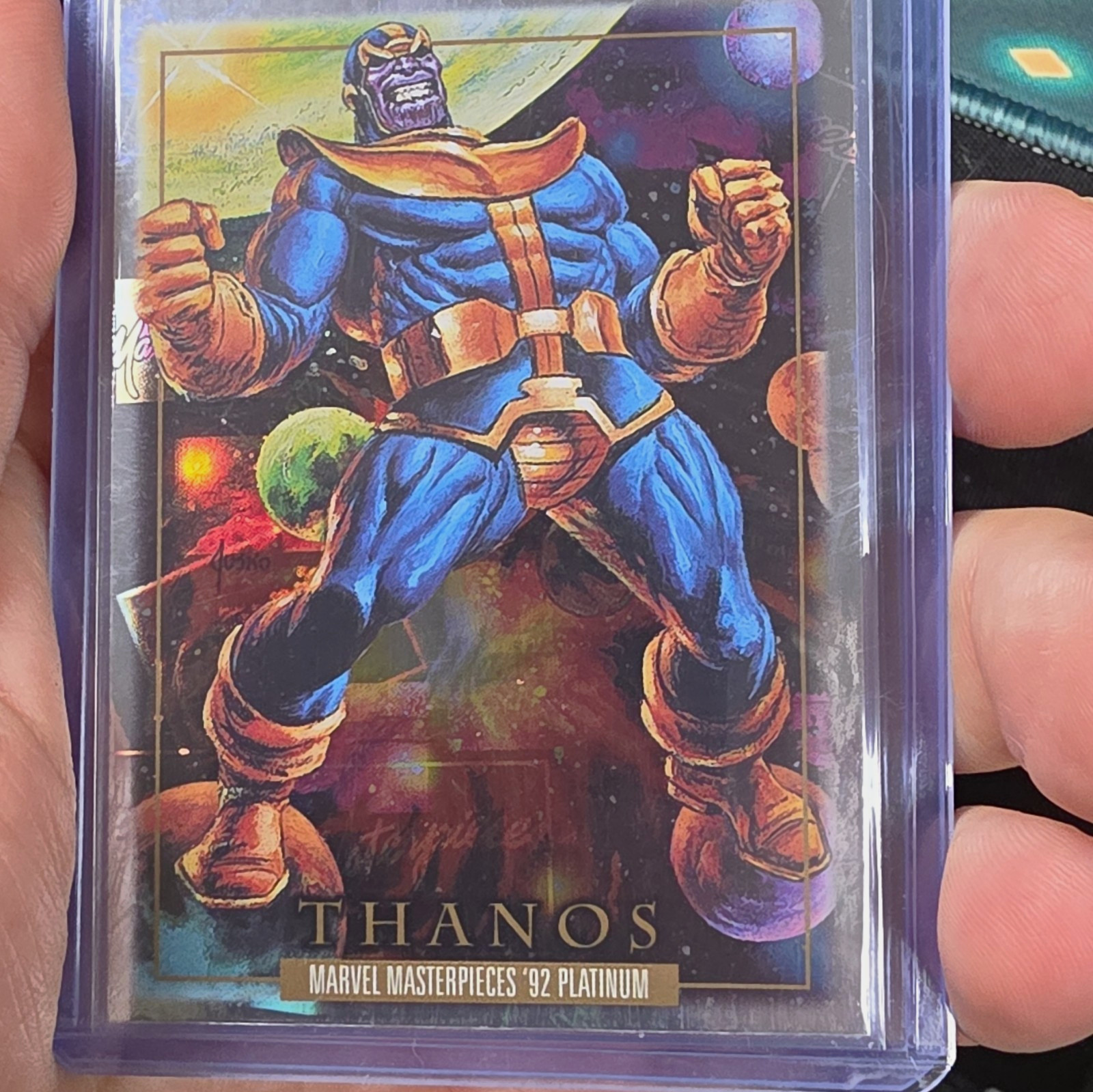 Marvel Masterpieces \'92 Platinum Holofoil 3-Card Lot Thanos #83 Tombstone #99