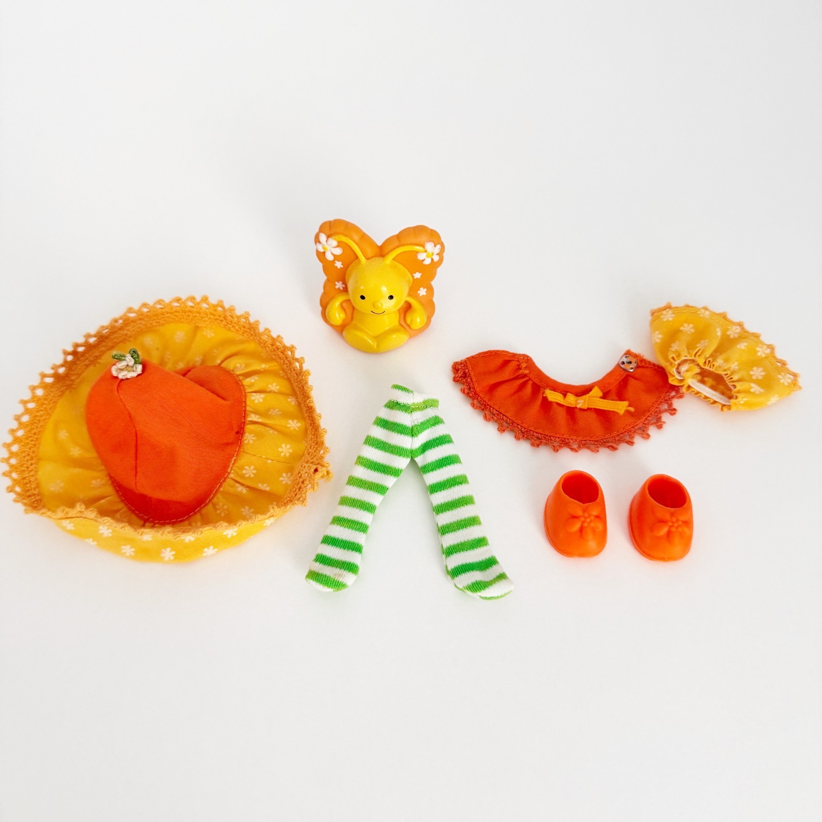 1982 Vintage ORANGE BLOSSOM OUTFIT & MARMALADE Kenner Strawberry Shortcake Doll