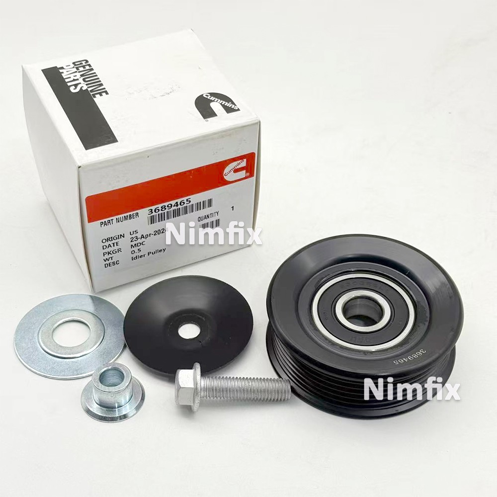 Drive Belt Idler Tensioner Pulley 3689465 For Cummins ISX / 15 Engines