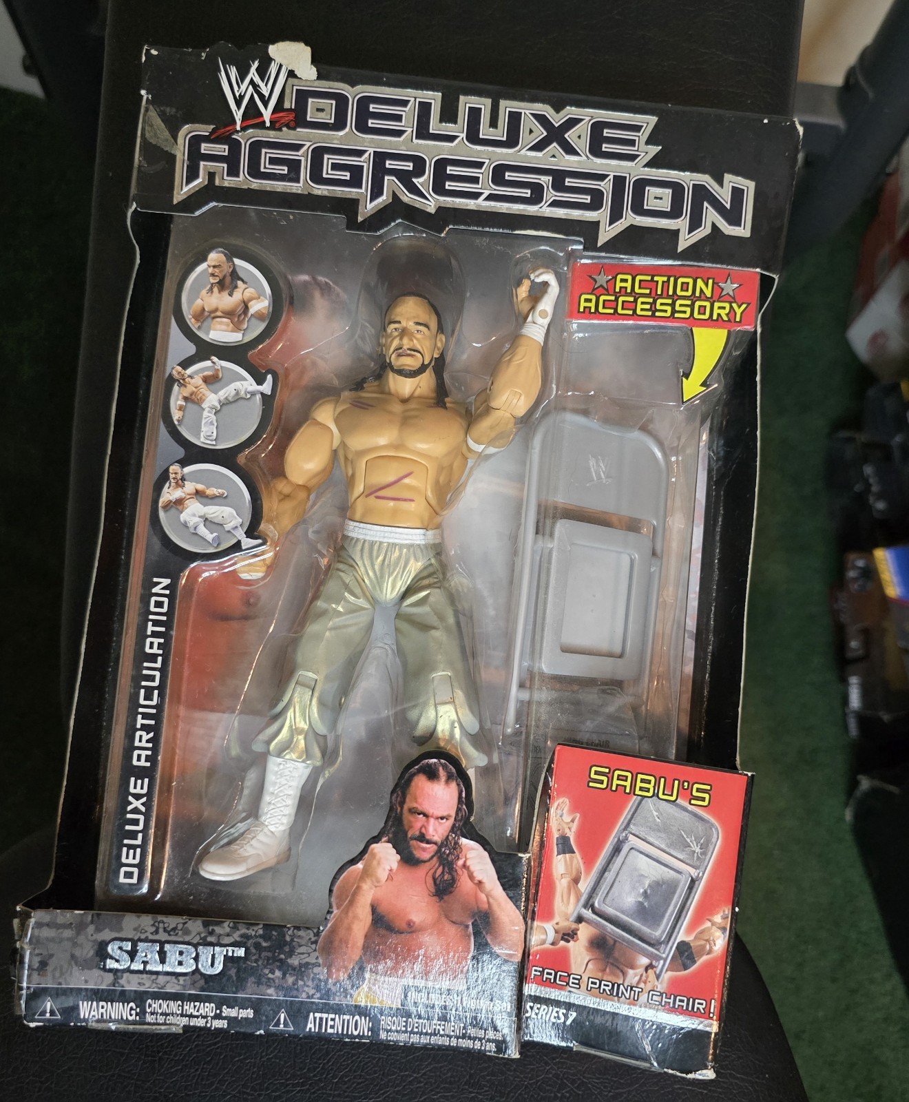 WWE Deluxe Aggression Series 7 Sabu Jakks Pacific Figure ECW New In Box Unopened WWE Deluxe Aggression Series 7 Sabu Jakks Pacific Figure ECW New In Box Unopened