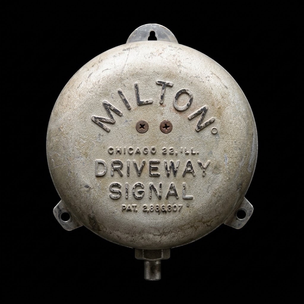 Vintage Milton 805 Driveway Signal Bell Gas Station Hose Bell Chicago