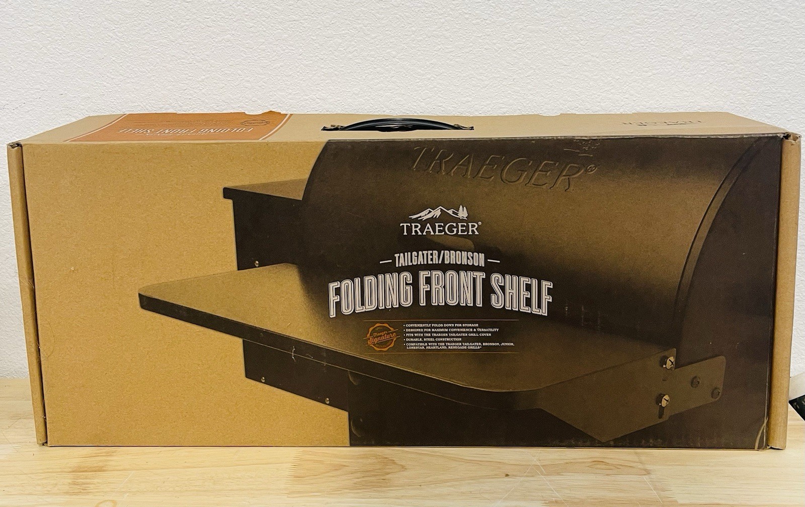 Traeger Grill Front Folding Shelf - 20 Series Pellet Grills BAC361 Black