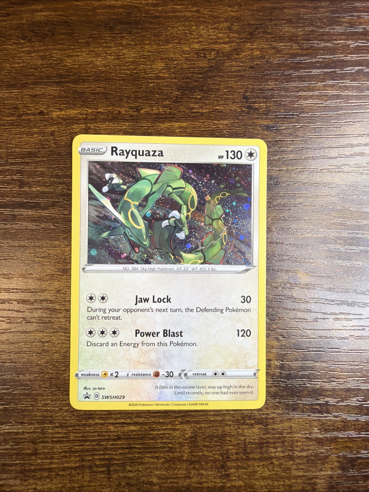 Pokemon Holo Rayquaza SWSH029 Promo NM/M Pokemon Holo Rayquaza SWSH029 Promo NM/M