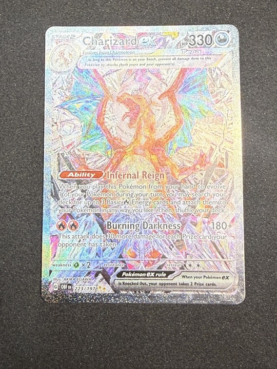 Charizard ex 223/197 SV03: Obsidian Flames Holo Charizard ex 223/197 SV03: Obsidian Flames Holo