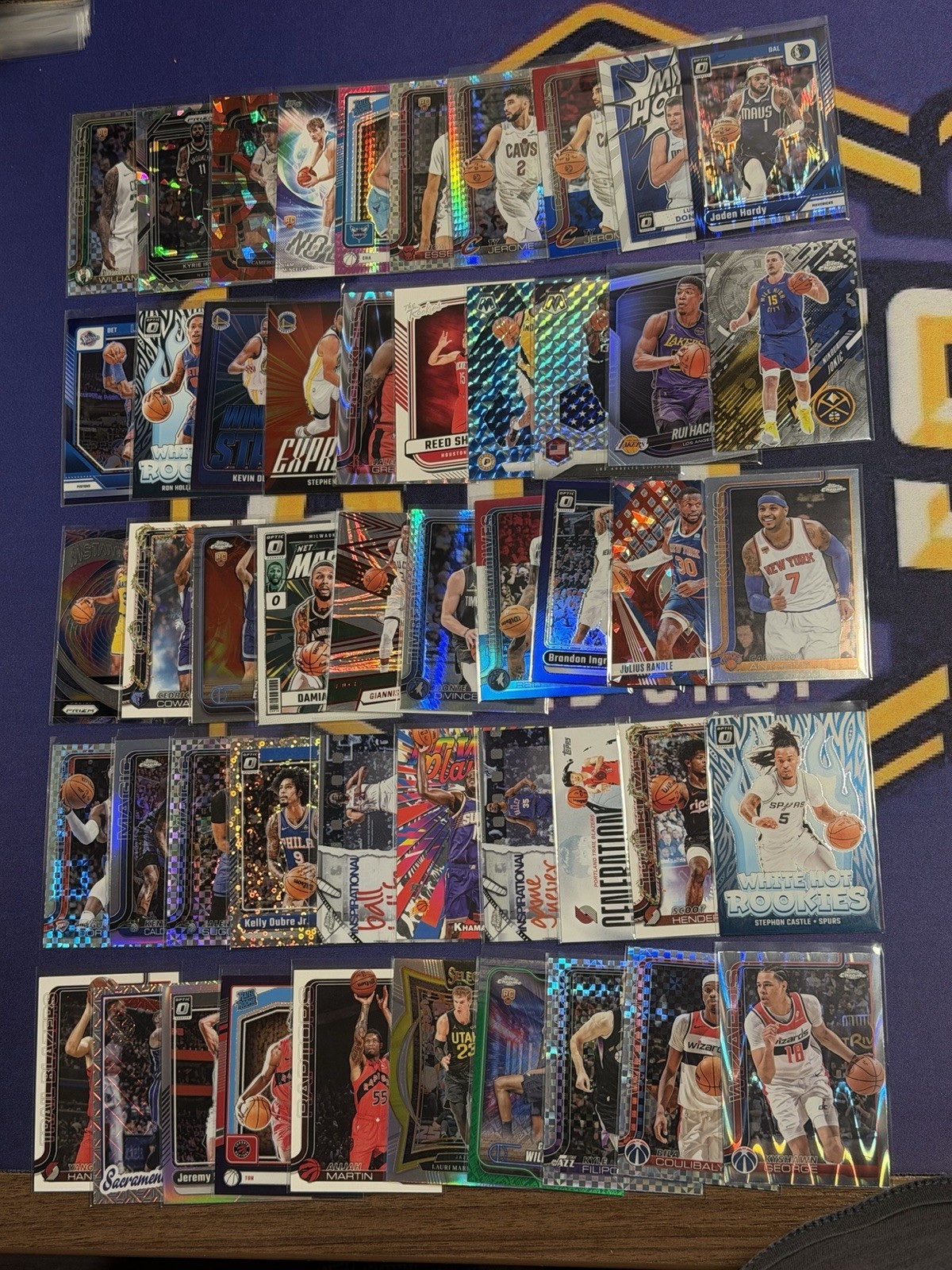 50 Card Team Value Lot Packs - All Rookies & Inserts-PYT NO VET BASE NEW NBA 50 Card Team Value Lot Packs - All Rookies & Inserts-PYT NO VET BASE NEW NBA