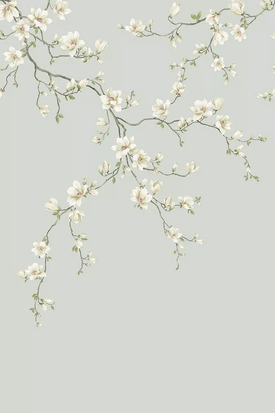 Anthropologie Ash Miyabi Bloom Unpasted 3 Panel Floral Light Blue Mural NWOT Anthropologie Ash Miyabi Bloom Unpasted 3 Panel Floral Light Blue Mural NWOT