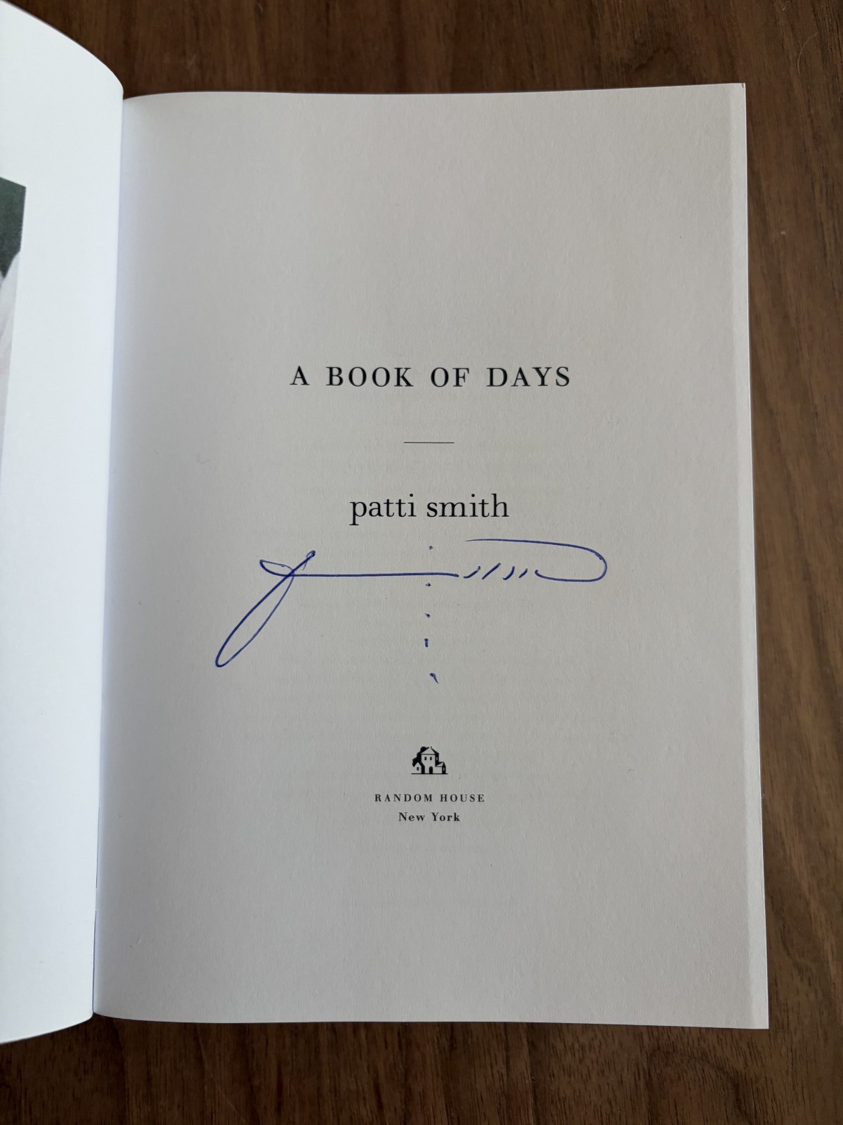Patti Smith Autographed \