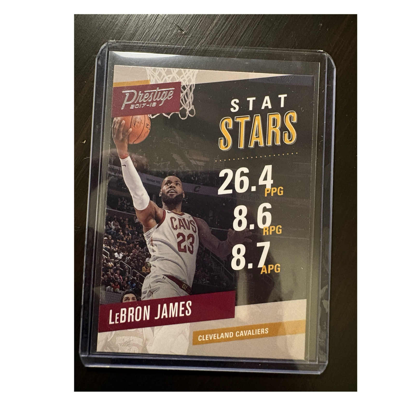 Panini 2017-18 Prestige LeBron James #1 Stat Stars Insert Cavaliers NBA