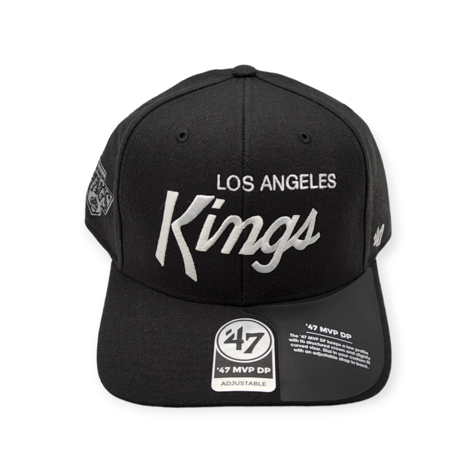 \'47 Los Angeles Kings MVP DP Vintage Replica Script Adjustable Snapback Hat Cap \'47 Los Angeles Kings MVP DP Vintage Replica Script Adjustable Snapback Hat Cap