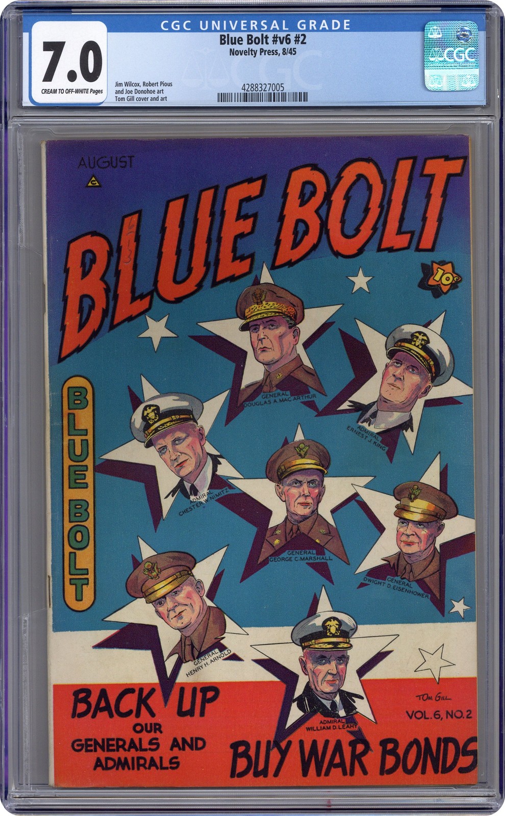 Blue Bolt Vol. 6 #2 CGC 7.0 1945 4288327005