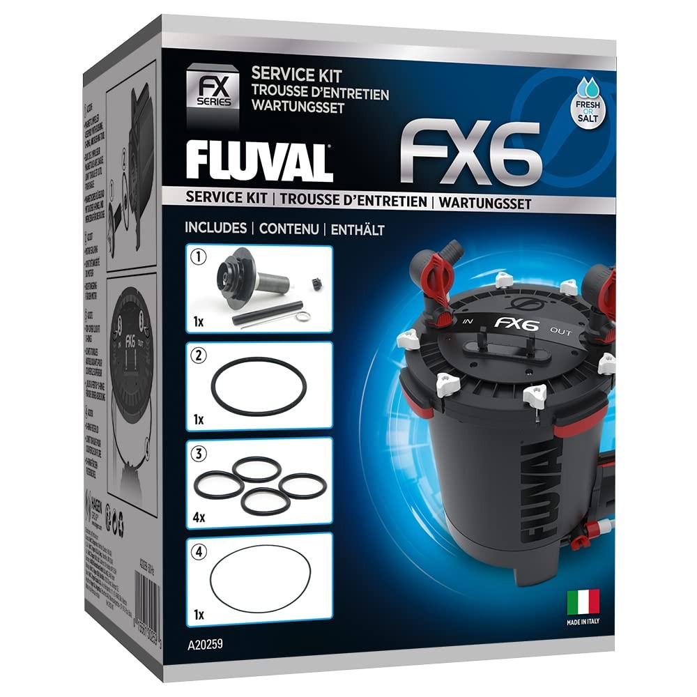 Filter Canister Service Kit Fluval FX6 Maintenance A20259 Aquarium Filter Canister Service Kit Fluval FX6 Maintenance A20259 Aquarium