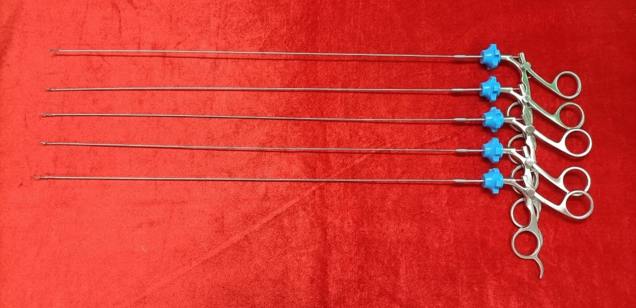 5pc - Hysteroscopy Semi Rigid Rotatable Alligator 5FR 40CM Reusable Instruments